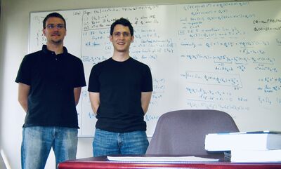 Dominique Orban (Ecole Polytechnique de Montreal) and Michael Friedlander (UBC) at Banff Research Station